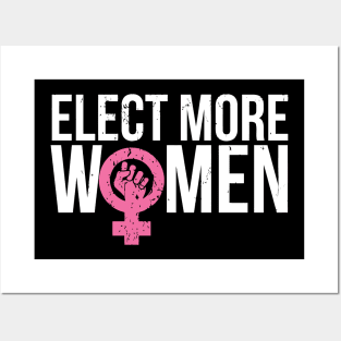 Feminist Resist Crush Patriarchy Elect More Women Posters and Art